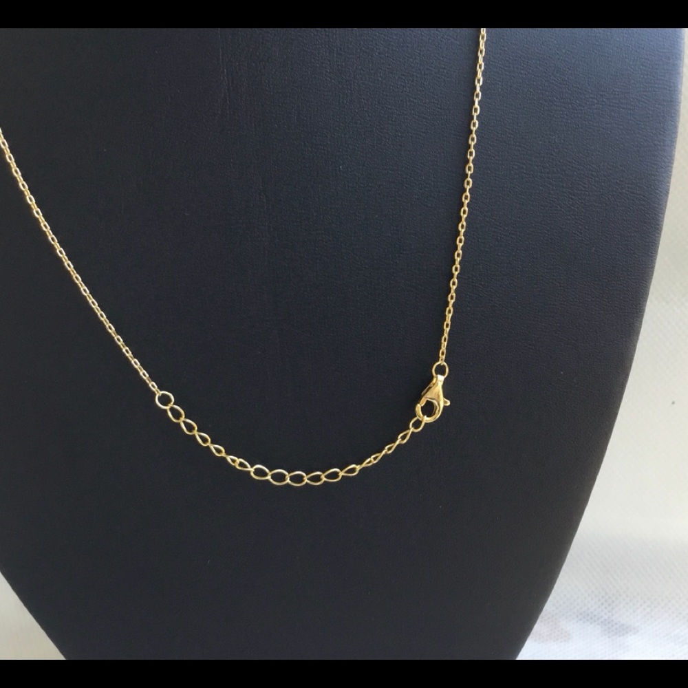 Sale $36 Firm! 14K Gold Plated Necklace with CZ & Faux Pearl - Picture 6 of 12